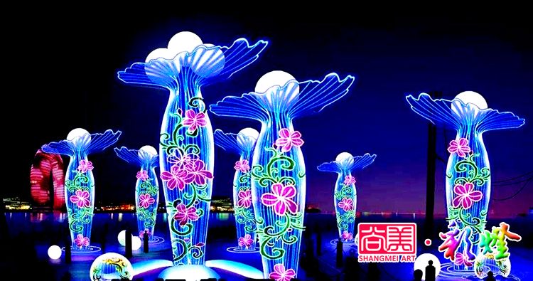 夏夜燈光璀璨，自貢燈會(huì)閃亮新疆伊犁